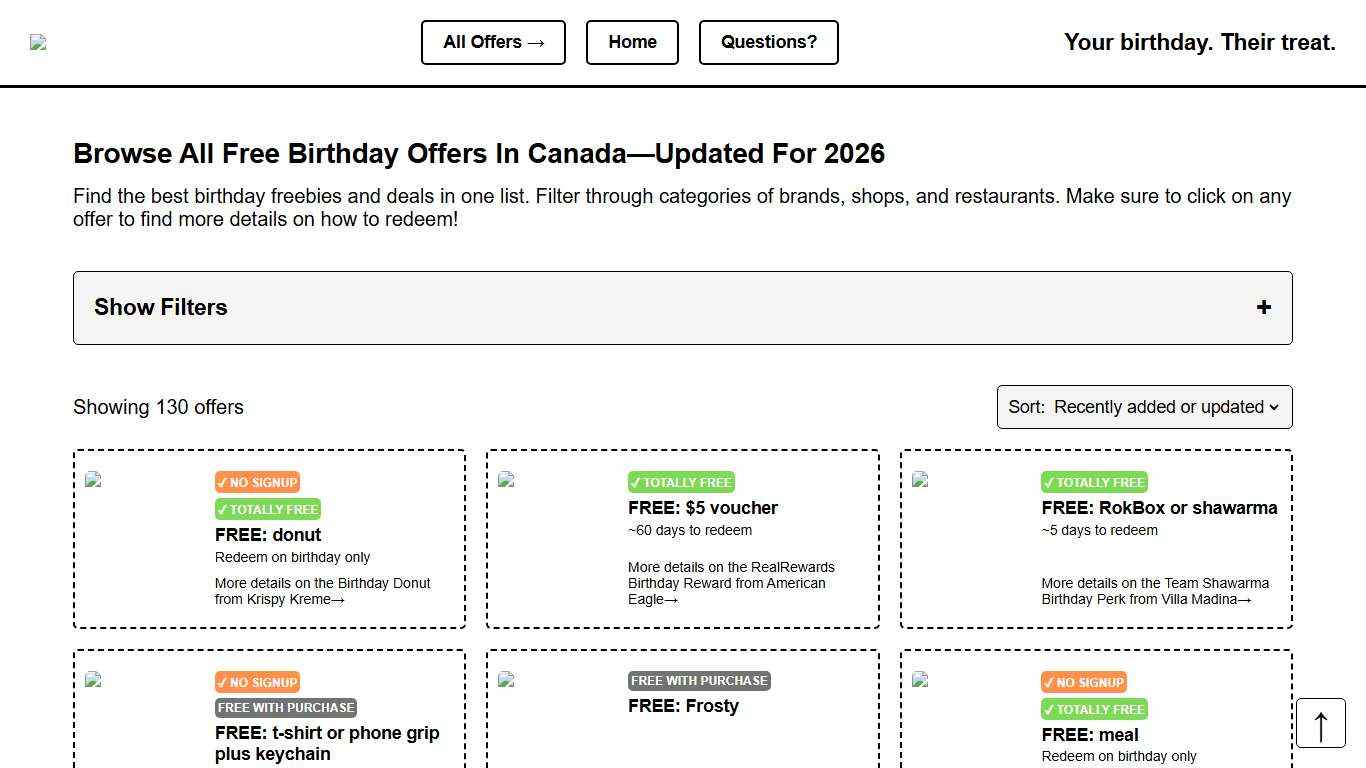 Find All Free Birthday Offers in Canada—Redeem Your 2026 Freebies